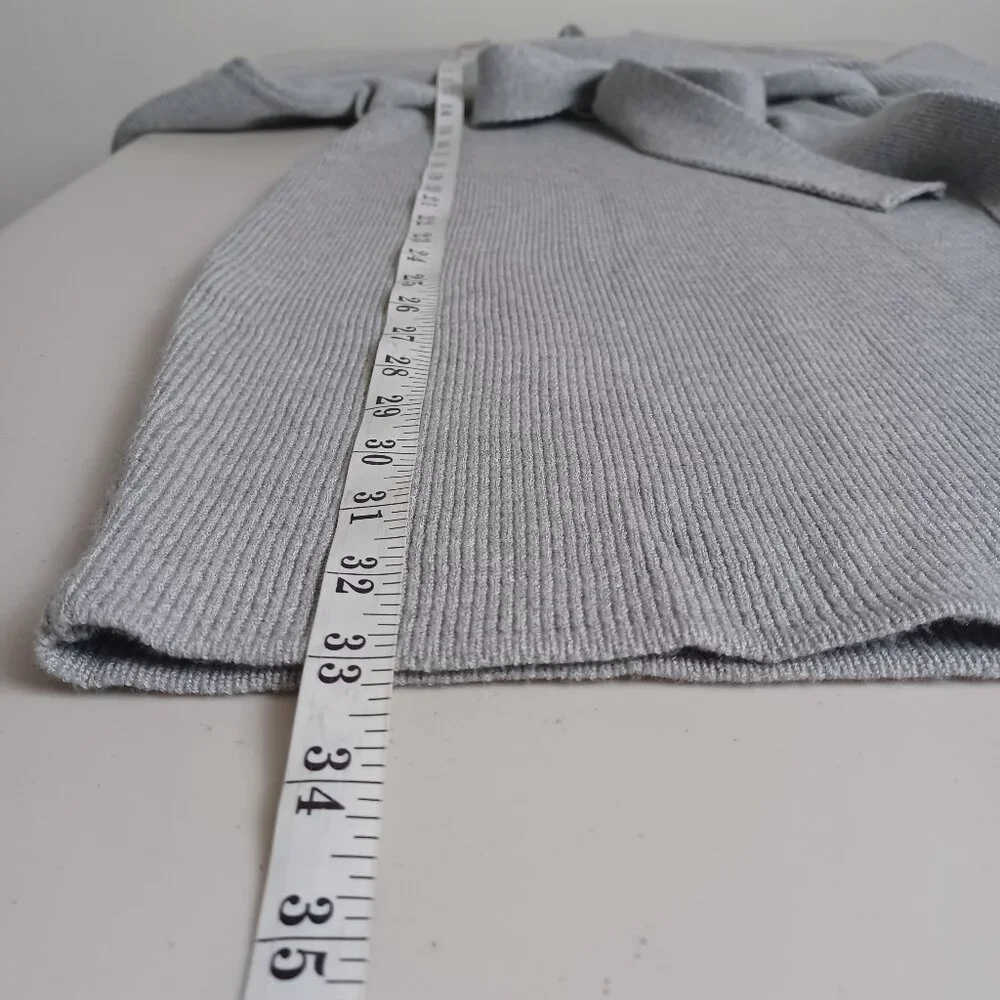 Crossover V-neck Mini Sweater Dress - Picture 14 of 15